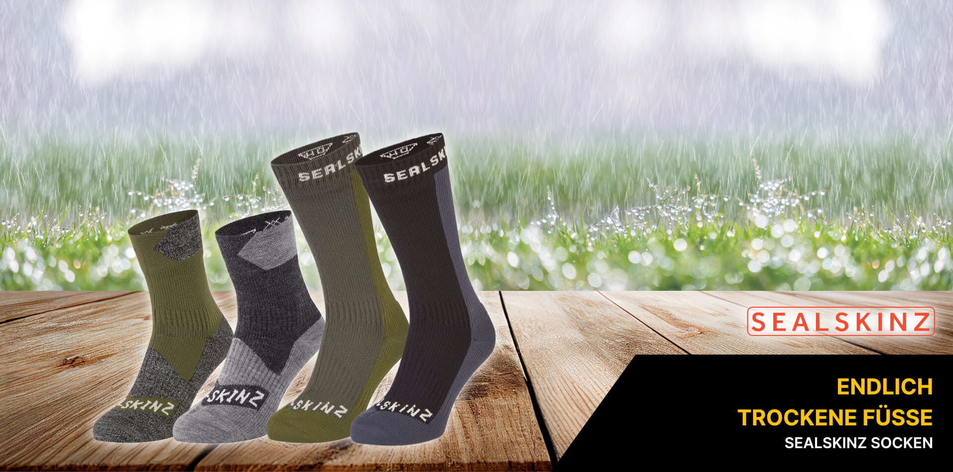 Wasserdichte Socken von Sealskinz - Endlich trockene Füße