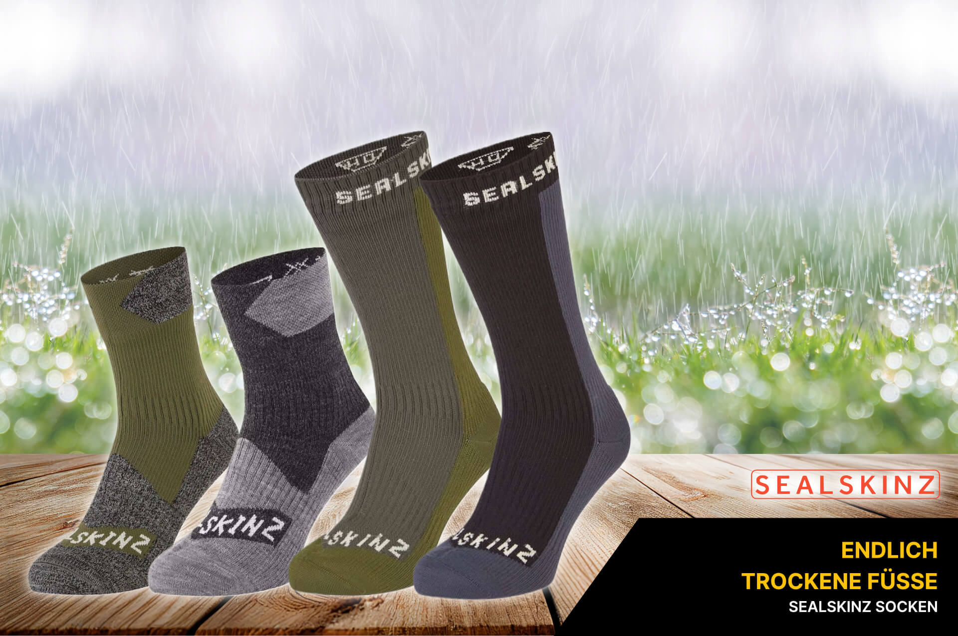 Wasserdichte Socken von Sealskinz - Endlich trockene Füße
