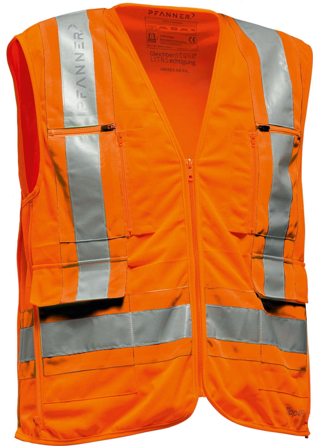 PFANNER® Zipp4Fit Warnweste EN 20471